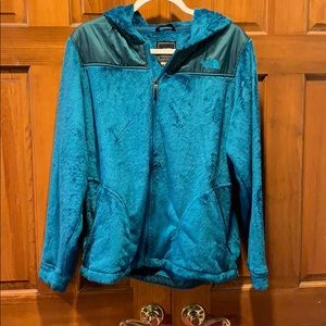 North Face Sea Blue Plush Fleece